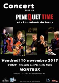 Pénéquet Time avec les Enfants du Jazz. Le vendredi 10 novembre 2017 à Monteux. Vaucluse.  20H30